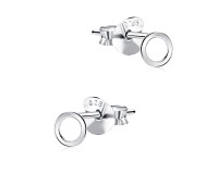 Minimalist Circle Silver Ear Stud STS-5288